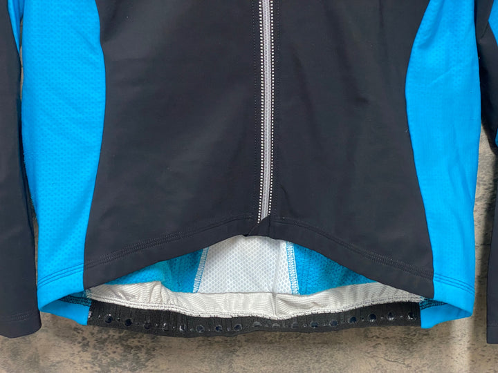 JH083 アソス assos iJ.haBu5 長袖 サイクルジャケット 黒 青 L 裏起毛