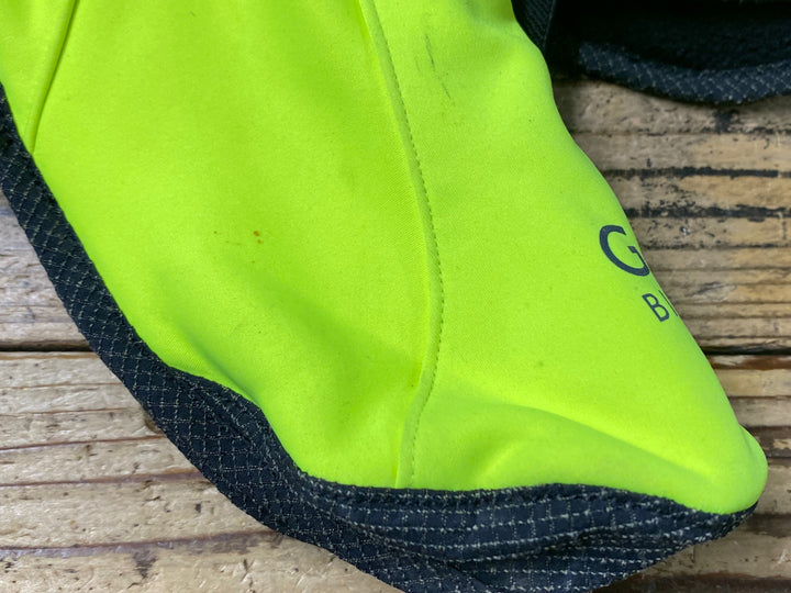 KH646 ゴアバイクウェア GORE BIKE WEAR シューズカバー 黄 L 裏起毛 WINDSTOPPER Soft Shell