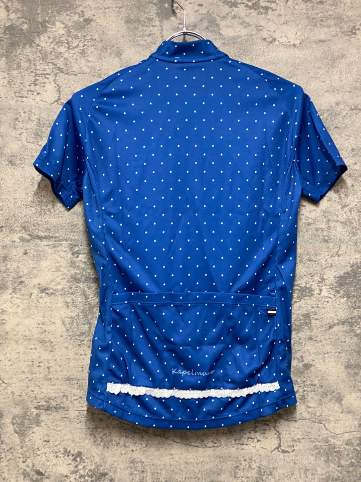 JO877 カペルミュール KAPELMUUR 半袖 サイクルジャージ ネイビー ドット 38 レディース