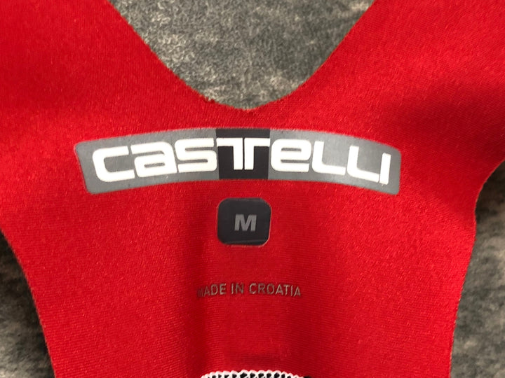 KL806 カステリ CASTELLI ロッソコルサ ROSSO CORSA ビブショーツ 黒 M