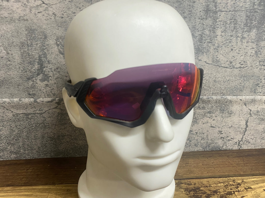 JY292 オークリー OAKLEY フライトジャケット FLIGHT JACKET Prizm Road OO9401-0137 黒 サングラス
