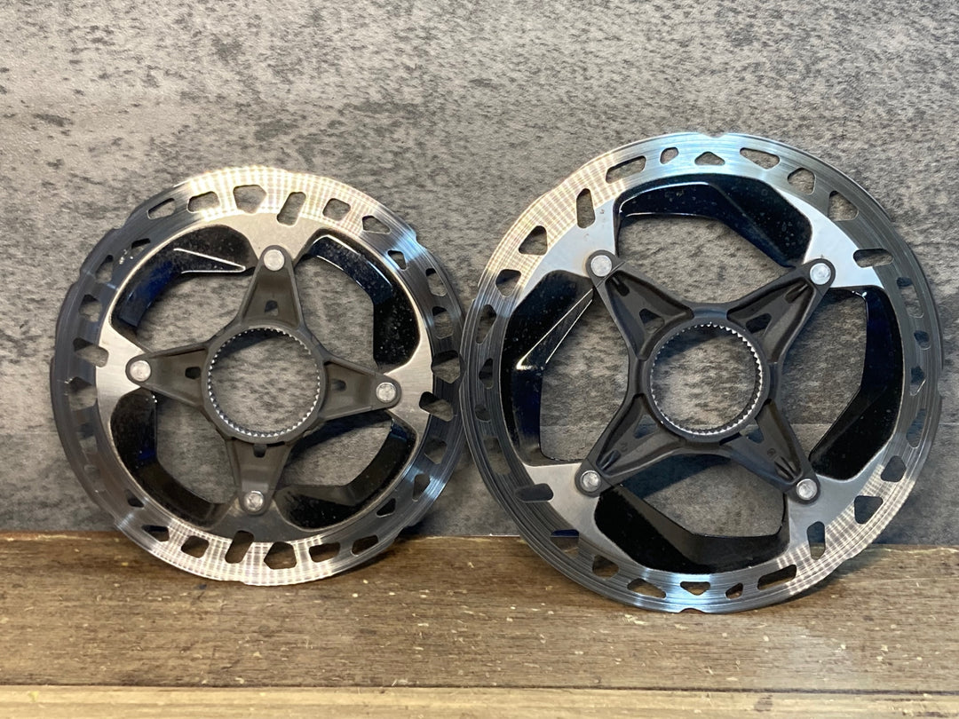 JI165 シマノ SHIMANO RT-MT900 ディスクローター セット Φ140/Φ160 実測1.6mm/1.6mm ※厚さ僅かのためジャンク