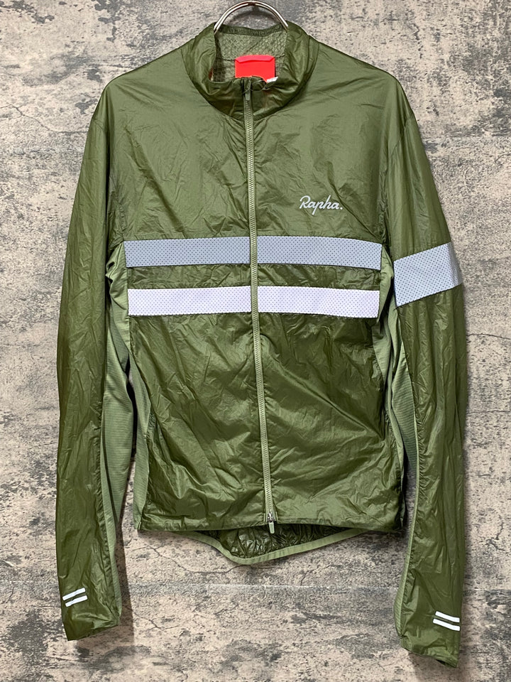 JZ594 ラファ Rapha BREVET INSULATED JACKET 長袖 サイクルジャケット グリーン M 裏起毛