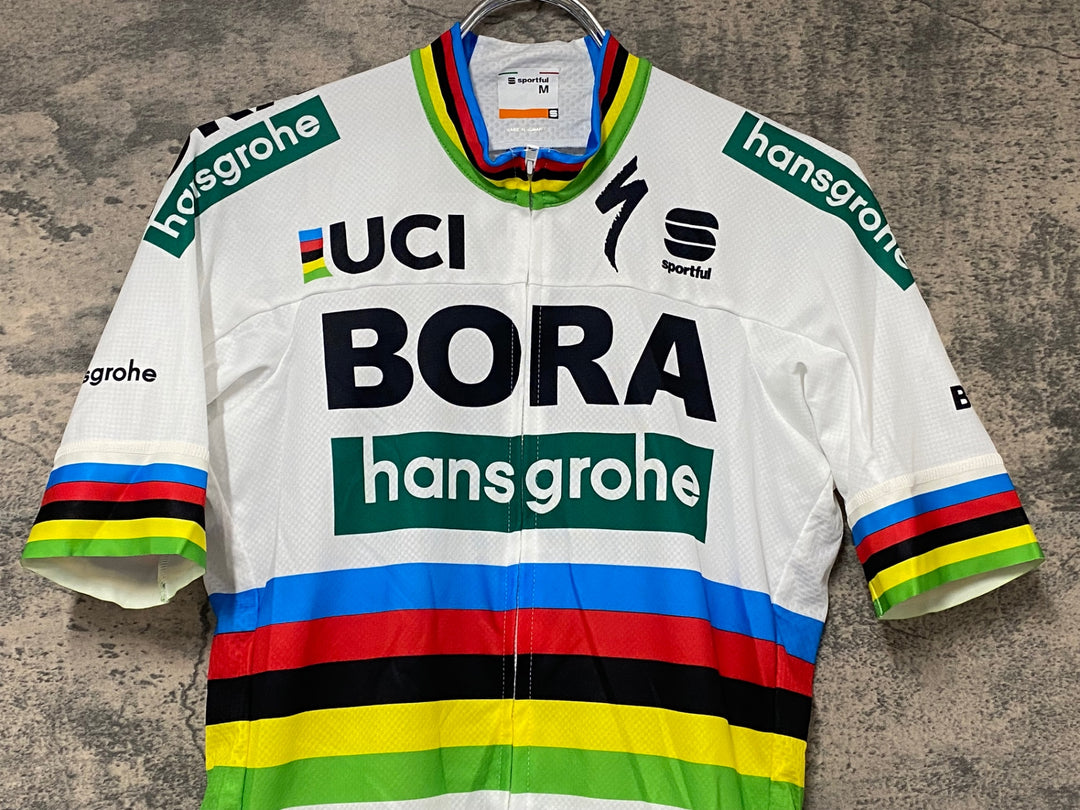 KJ818 スポーツフル sportful 半袖 サイクルジャージ 白 M BORA hansgrohe