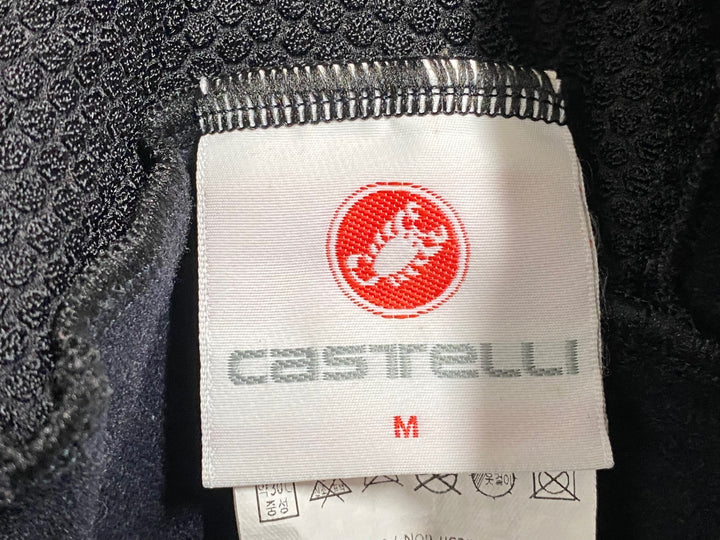 KD437 カステリ CASTELLI ビブタイツ 黒 M 裏起毛