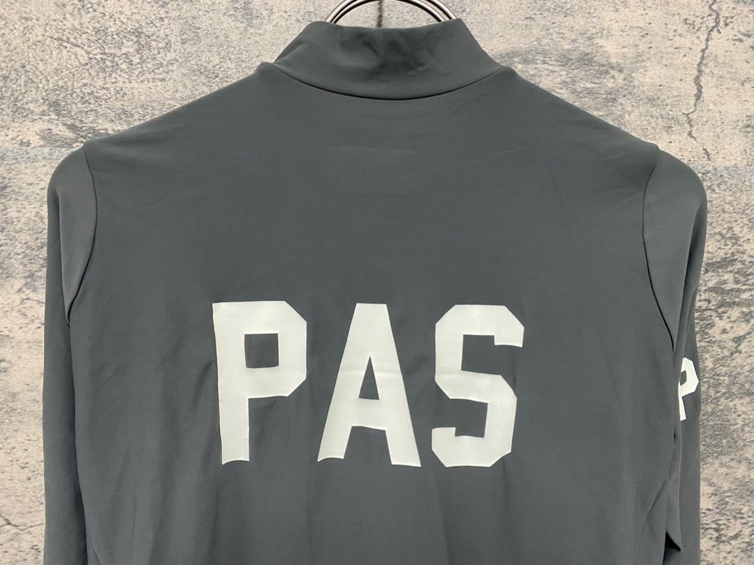 KB878 パスノーマルスタジオ PAS NORMAL STUDIOS Mechanism Thermal Long Sleeve Jersey 長袖 サイクルジャージ グレー M 裏起毛