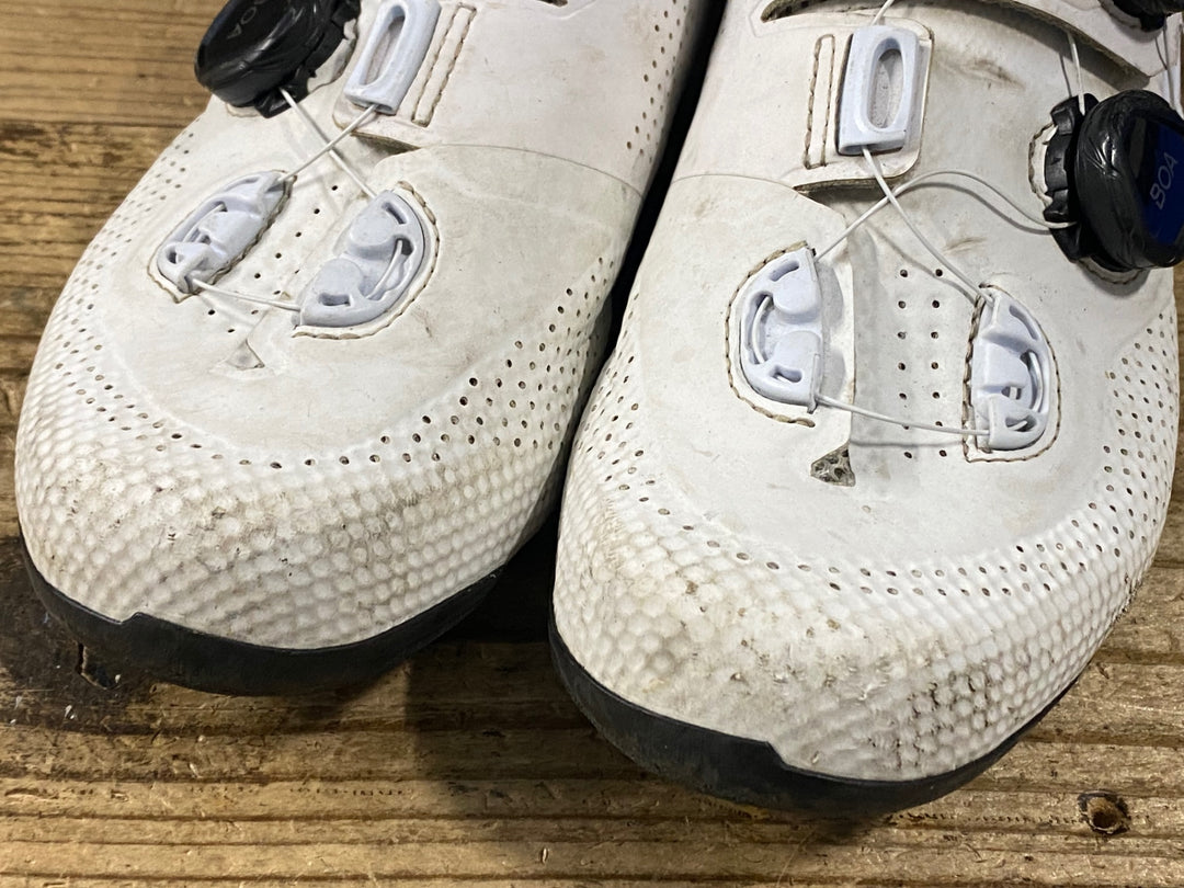 KL429 シマノ SHIMANO SHRC702M W01 E ビンディングシューズ 3穴 白 EU40.5
