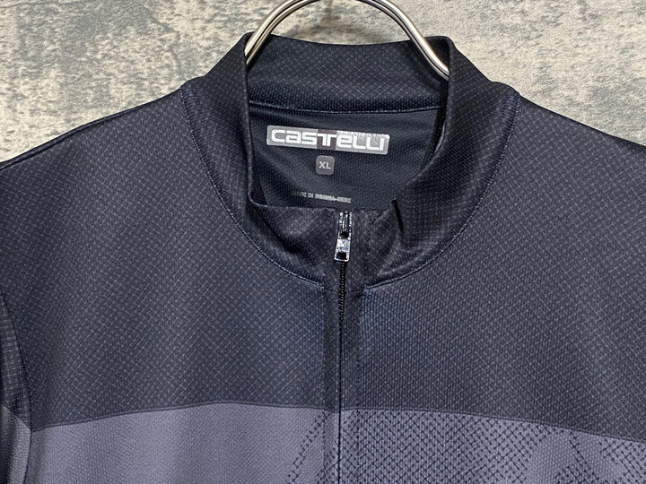 JW295 カステリ CASTELLI 半袖 サイクルジャージ 茶 XL