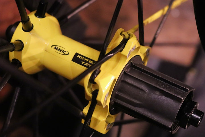 マビック MAVIC キシリウム KSYRIUM 125 アルミ クリンチャー ホイールセット カンパ 11S/12S ナローリム 15C 【東京南麻布店】