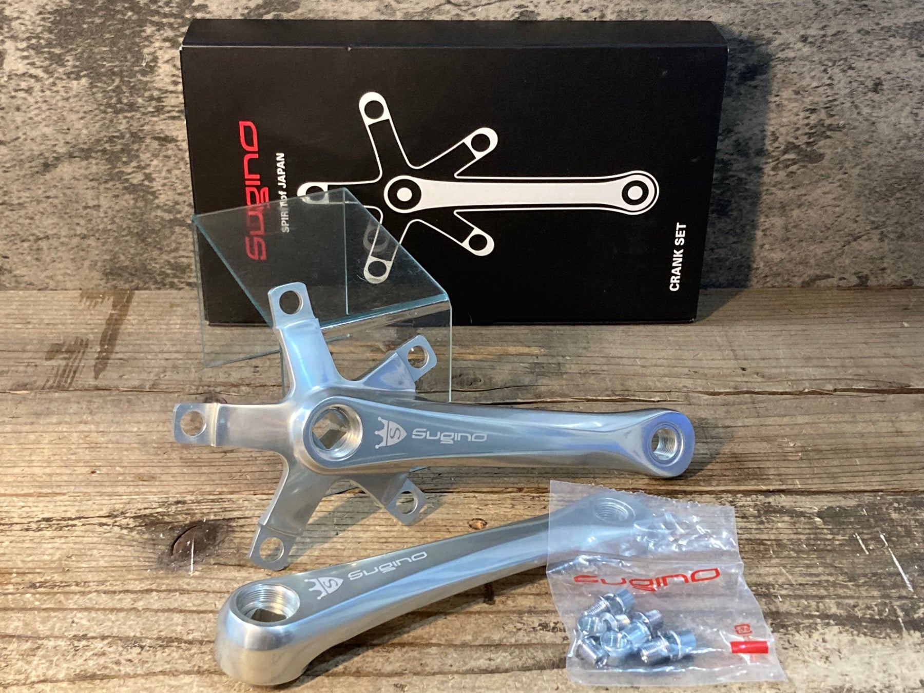 JN750 スギノ Sugino MIGHTY TOUR クランクアーム シルバー 160mm