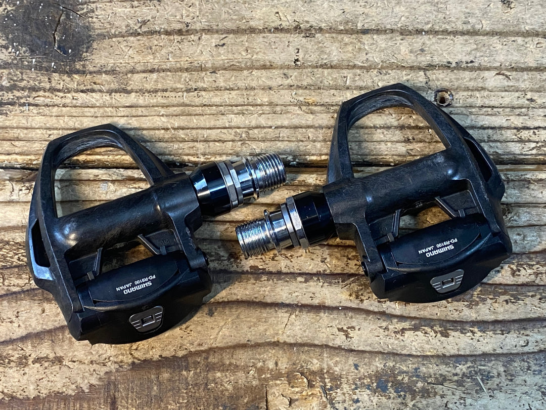 JT742 シマノ SHIMANO デュラエース DURA-ACE PD-R9100 +4mm軸 ビンディングペダル SPD-SL