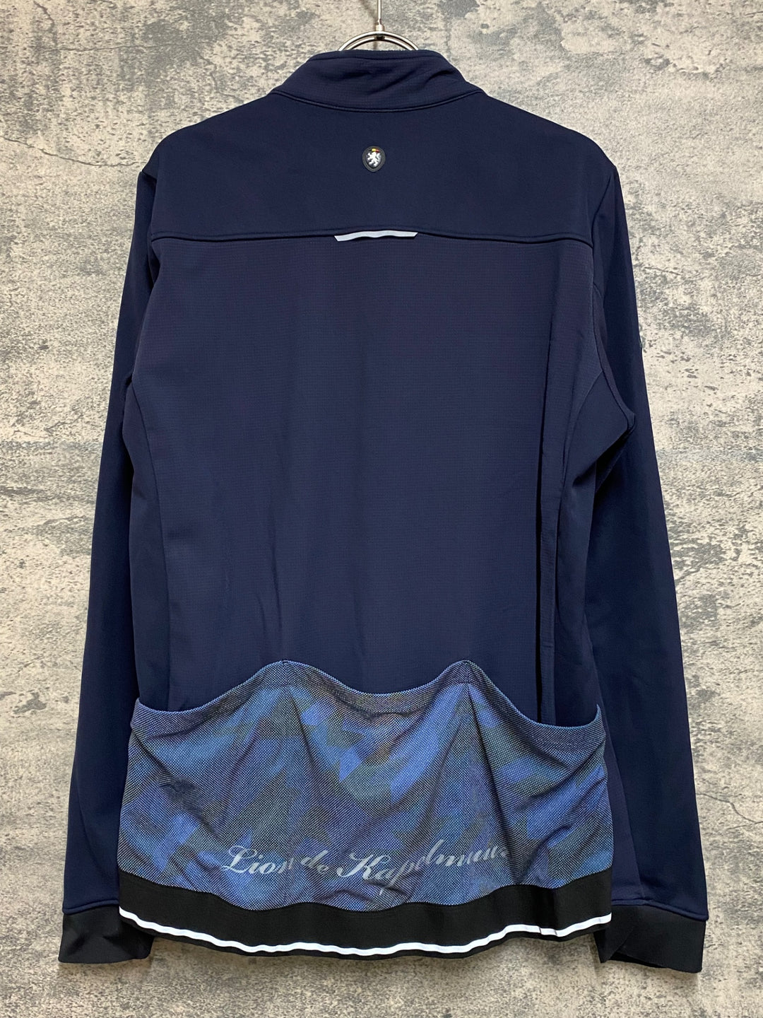 JP225 リオンドカペルミュール Lion de KAPELMUUR 長袖 サイクルジャケット 青 XL 裏起毛