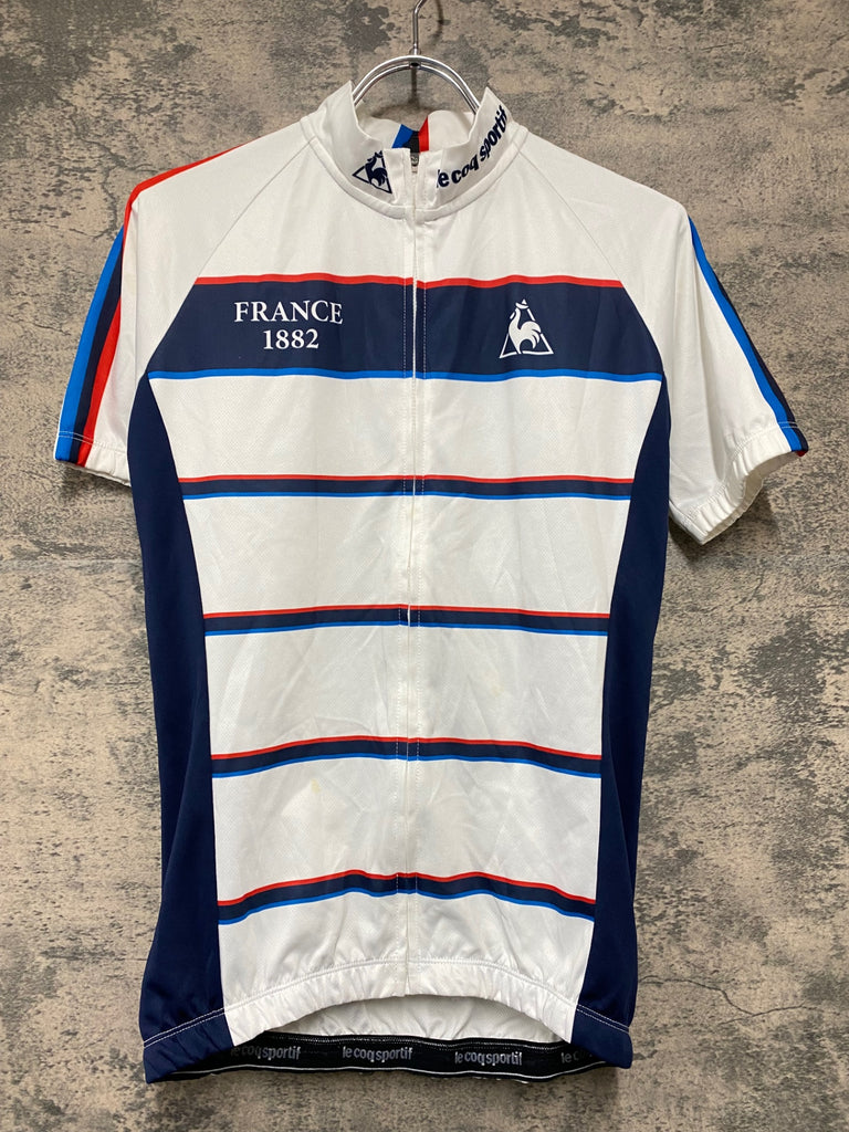 KJ957 ルコックスポルティフ le coq sportif 半袖 サイクルジャージ 白