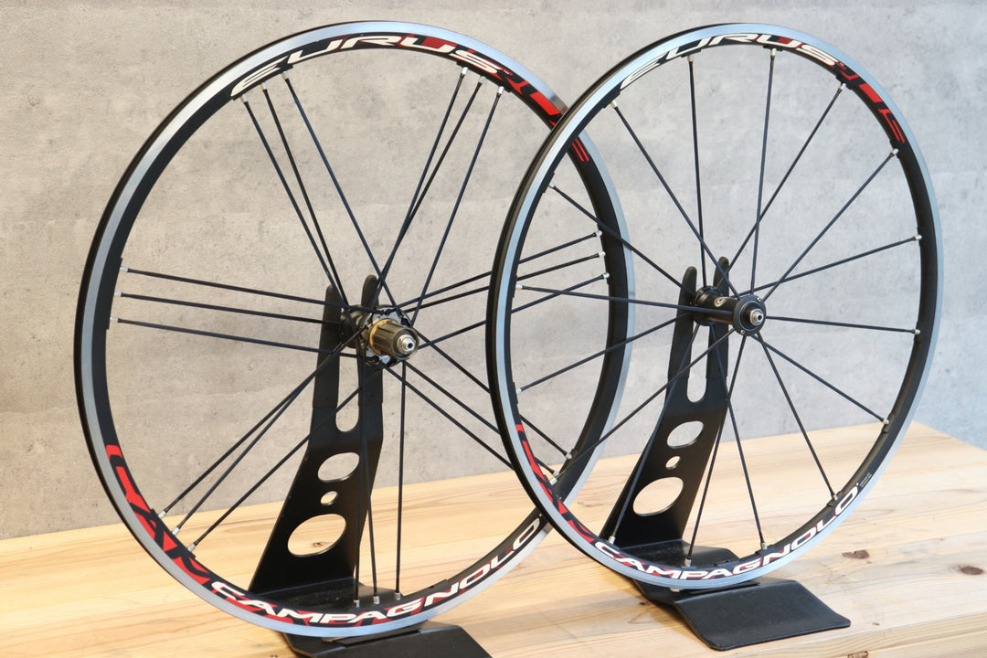 カンパニョーロ CAMPAGNOLO ユーラス EURUS アルミ クリンチャー ホイールセット シマノ10S 15C 【さいたま浦和店】