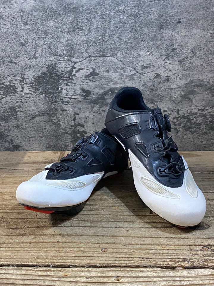 KG422 マヴィック MAVIC COSMIC ELITE ビンディングシューズ 3穴 ブラック ホワイト EU41 1/3 ※ペン字あり