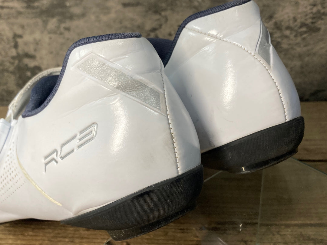 JX732 シマノ SHIMANO SHRC302M W01 S ビンディングシューズ 白 EU42