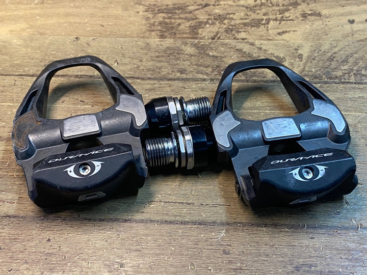 JF878 シマノ SHIMANO デュラエース DURA-ACE PD-R9100 ビンディングペダル SPD-SL ※プレート剥がれ