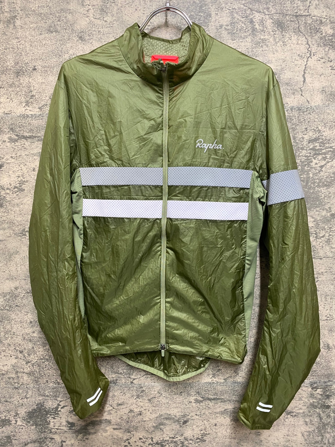 JQ361 ラファ Rapha BREVET INSULATED JACKET 長袖 サイクルジャケット 緑 M 裏起毛