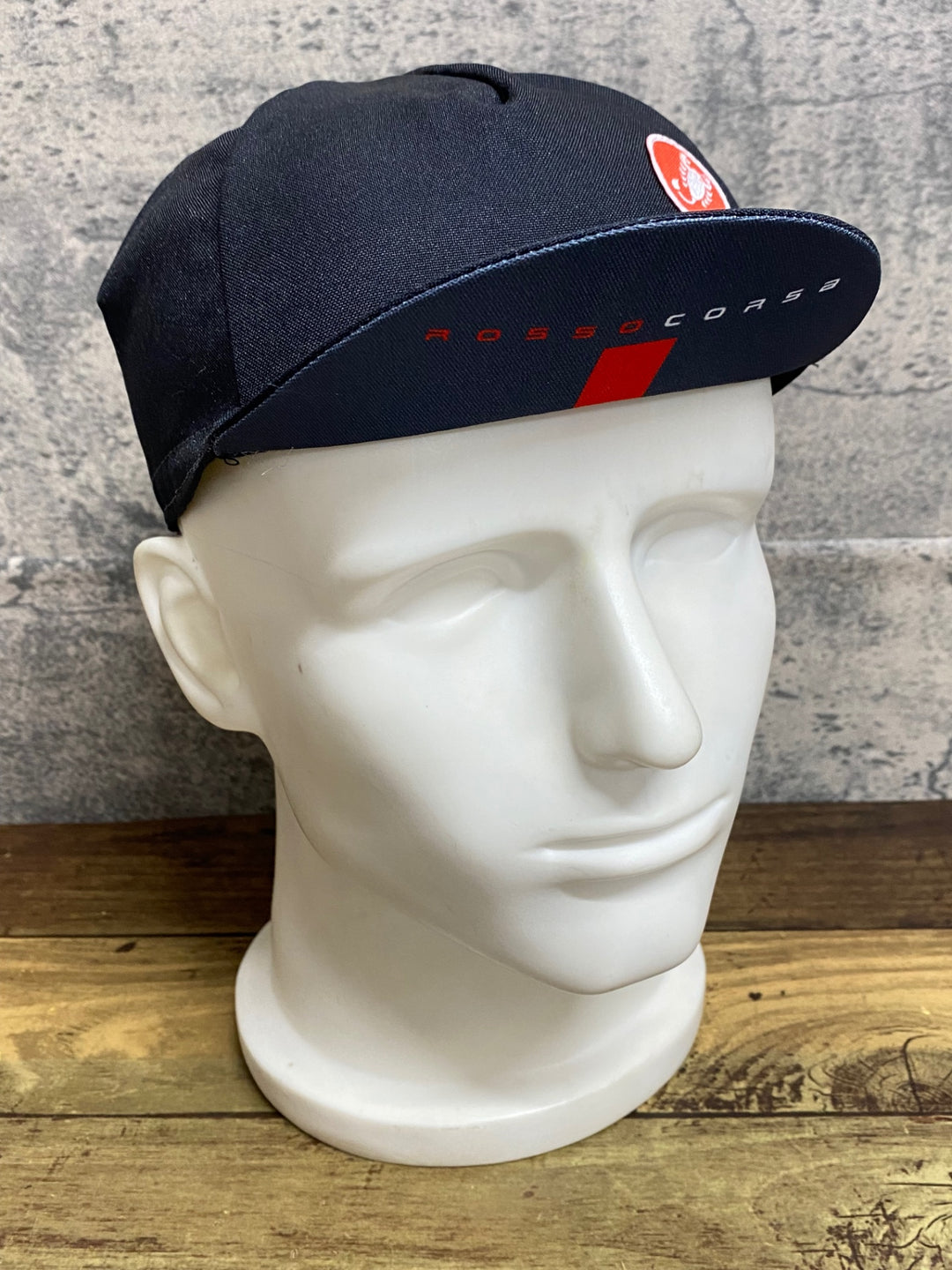 KI788 カステリ CASTELLI ROSSO CORSA サイクルキャップ 黒 タグカット