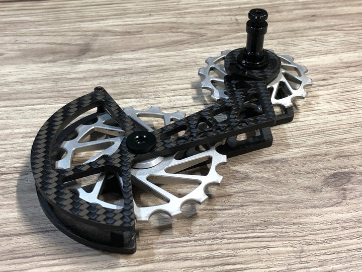 JQ886 ノバライド NOVA RIDE ビッグプーリー シルバー 7/17T SHIMANO ULTEGRA/DURA-ACE 11S ※回転ざらつき