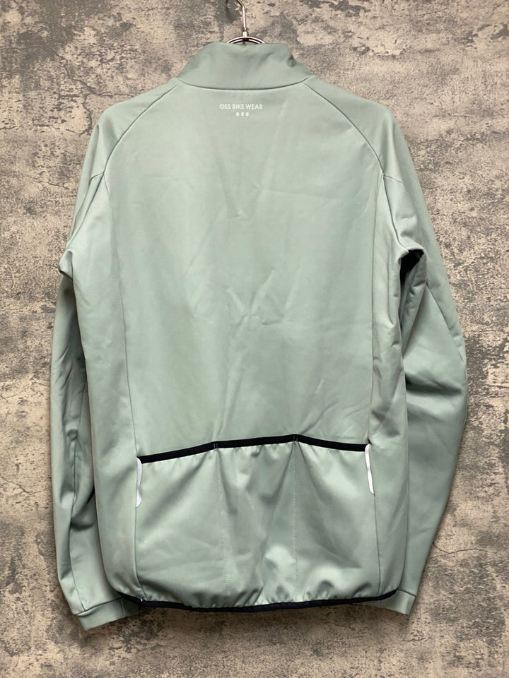 JO061 OSS BIKE WEAR 長袖 サイクルジャケット薄緑 M 裏起毛