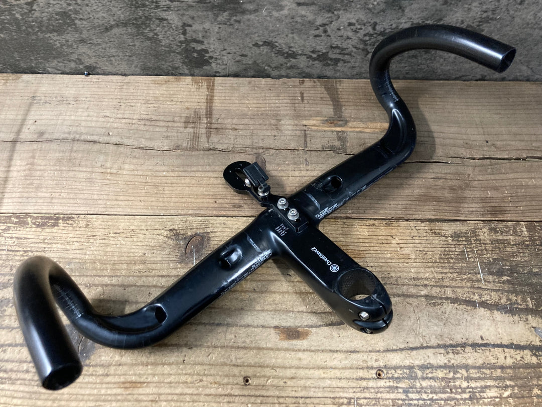 KN053 ジャイアント GIANT CONTACT SLR AERO INTEGRATED カーボン ドロップハンドル 一体型 110mm エンドC-C420mm Φ31.8mm ※傷多め