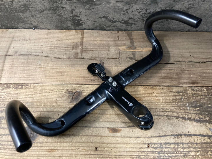 KN053 ジャイアント GIANT CONTACT SLR AERO INTEGRATED カーボン ドロップハンドル 一体型 110mm エンドC-C420mm Φ31.8mm ※傷多め