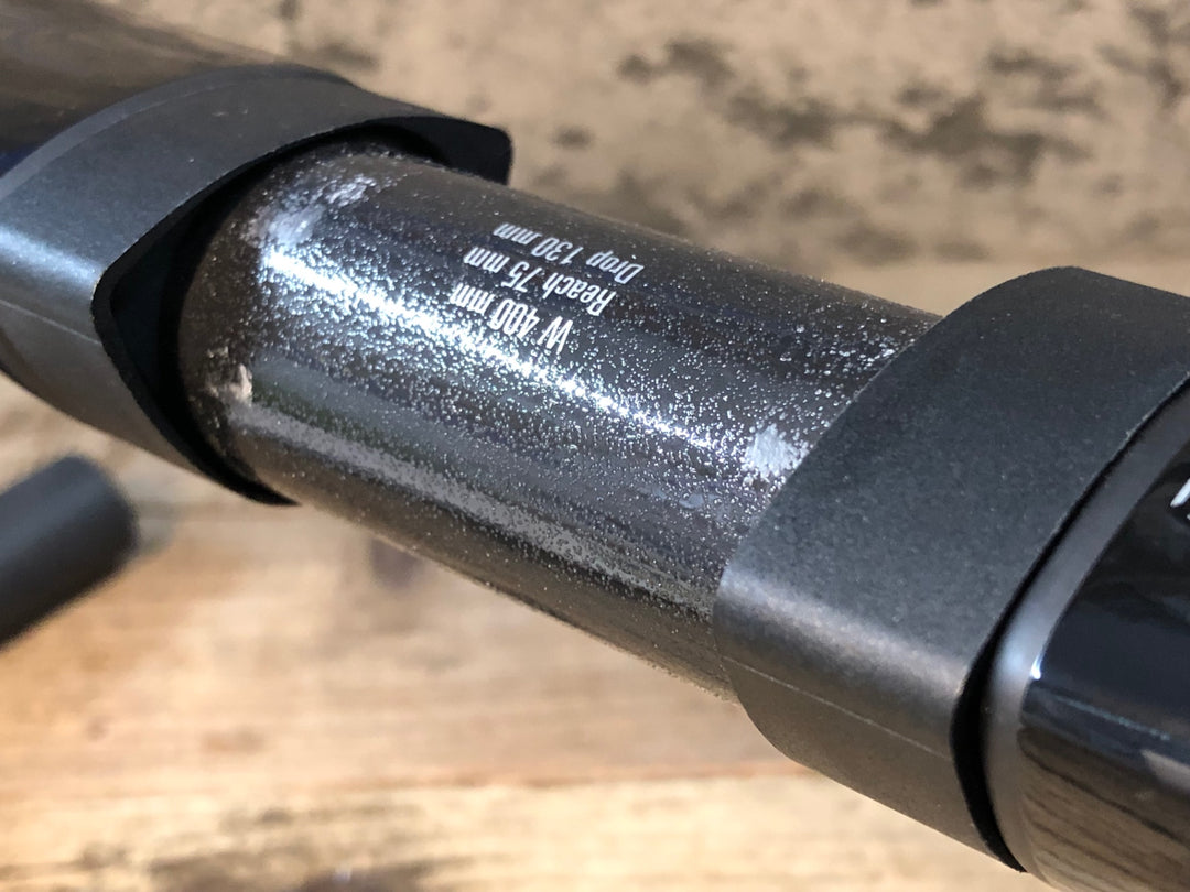JR956 デダ DEDA ヴィンチ VINCI カーボン ドロップハンドル 外-外エンド部400mm Φ31.8 ※クラックのためジャンク