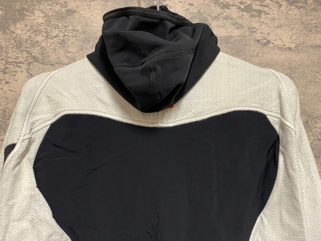 JQ188 アソス assos AIR BLOCK 851 winter plus 長袖サイクルジャケット 白黒 M 裏起毛