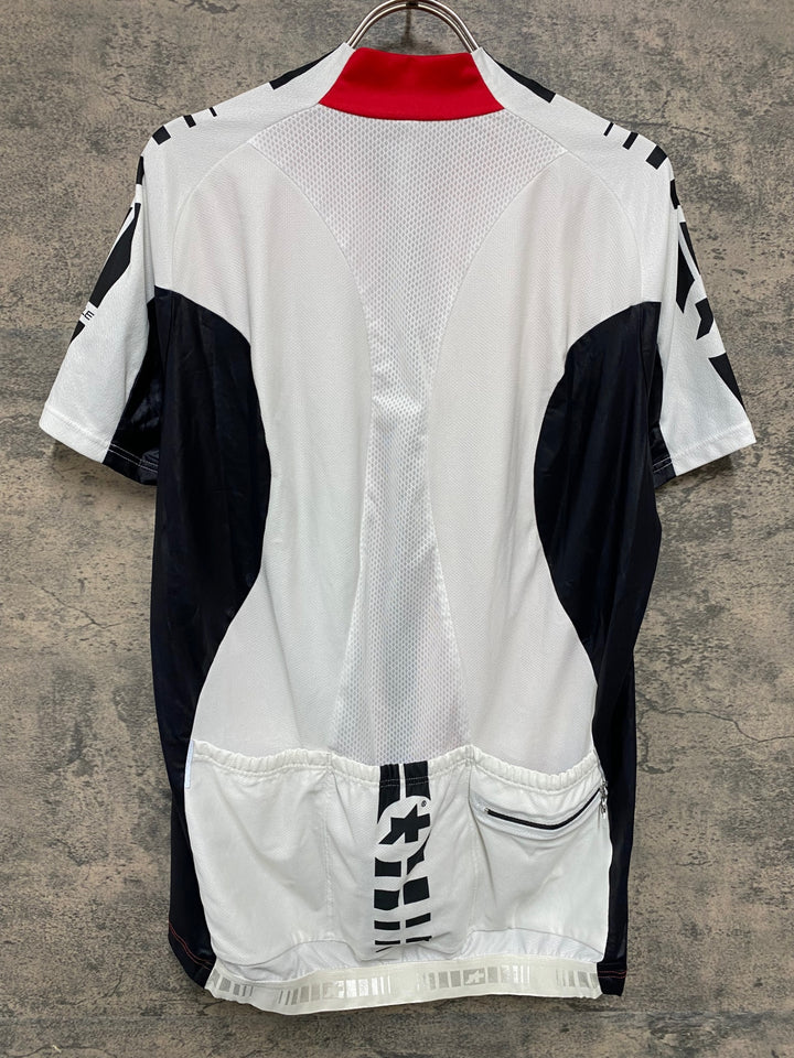 KF822 アソス ASSOS SS.MILLE 半袖 サイクルジャージ 赤 白 L