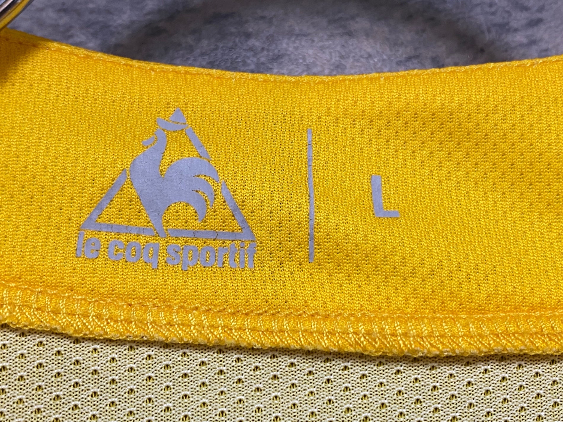 KB559 ルコックスポルティフ le coq sportif 半袖 サイクルジャージ 黄