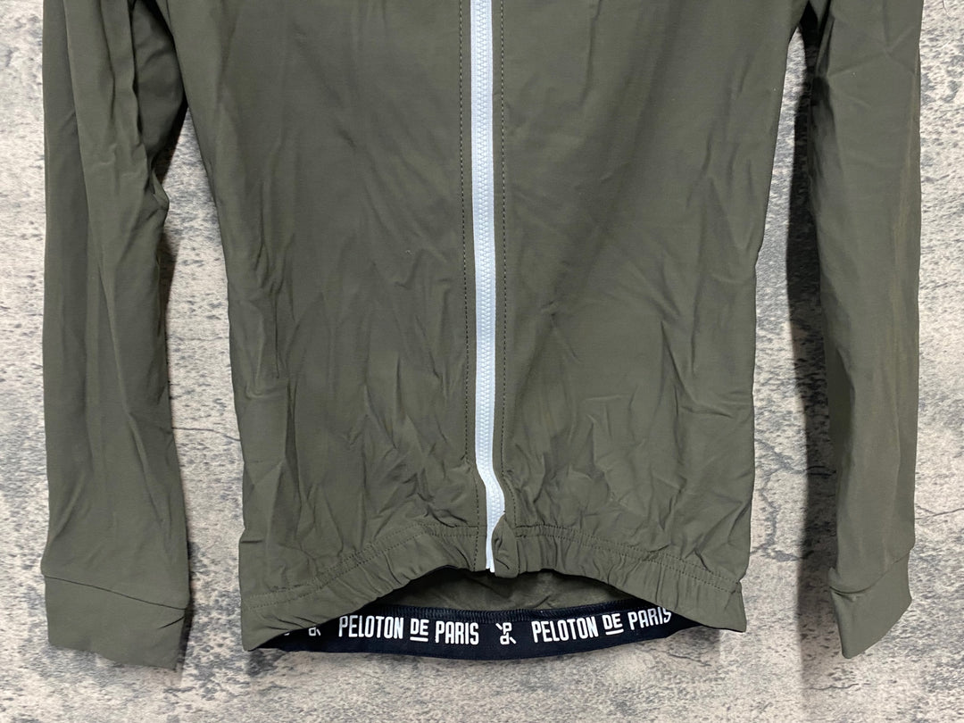 JW780 プロトンドパリ PELOTON DE PARIS Domestique Long Sleeve Jersey 長袖 サイクルジャージ オリーブ XS 裏起毛