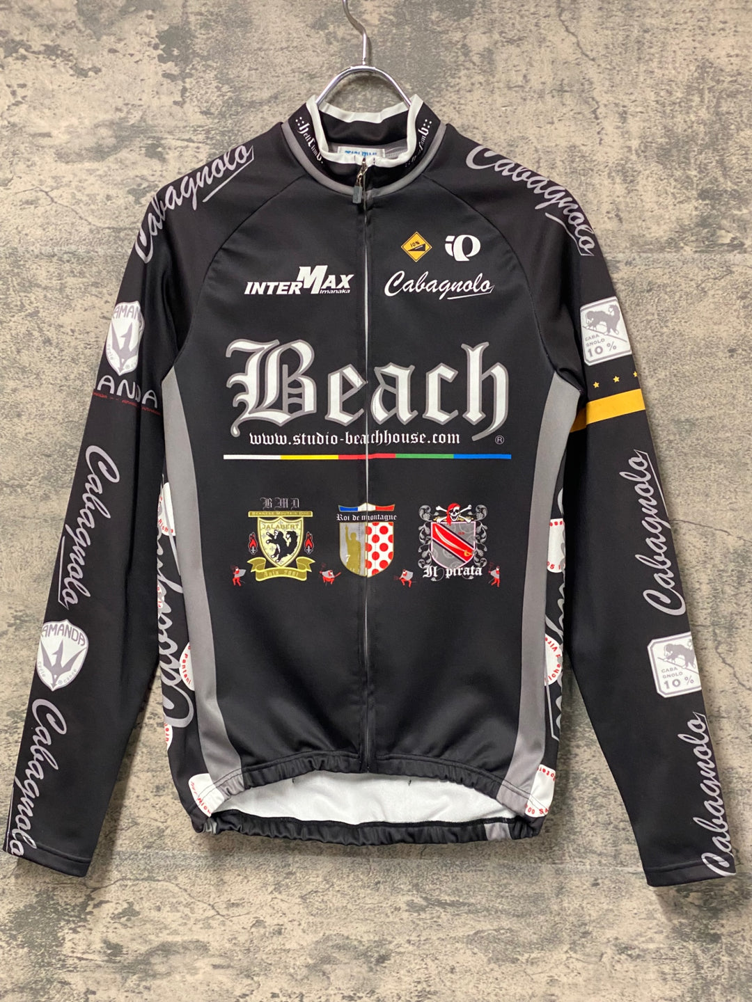JT526 パールイズミ PEARL iZUMi 長袖 サイクルジャージ 黒 M 裏起毛