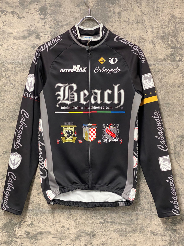 JT526 パールイズミ PEARL iZUMi 長袖 サイクルジャージ 黒 M 裏起毛