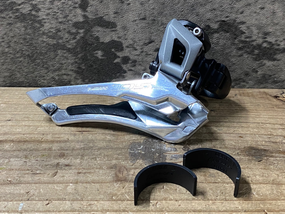 JY741 シマノ SHIMANO 105 FD-5801 フロントディレイラー バンドタイプ Φ31.8 2S シルバー