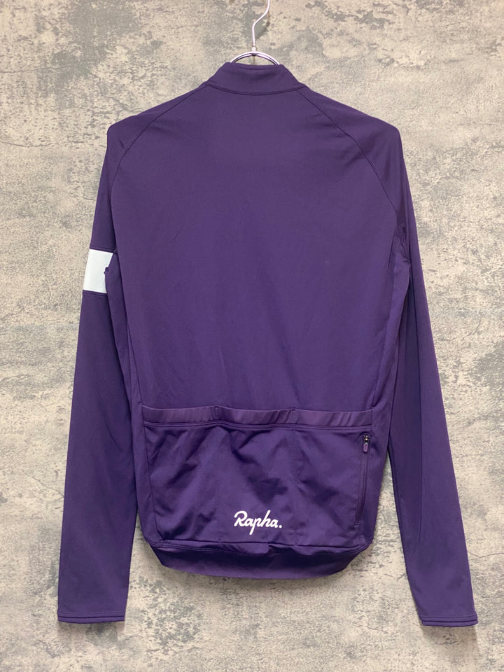 KR405 ラファ Rapha CORE LONG SLEEVE JERSEY 長袖 サイクルジャージ 紫 S