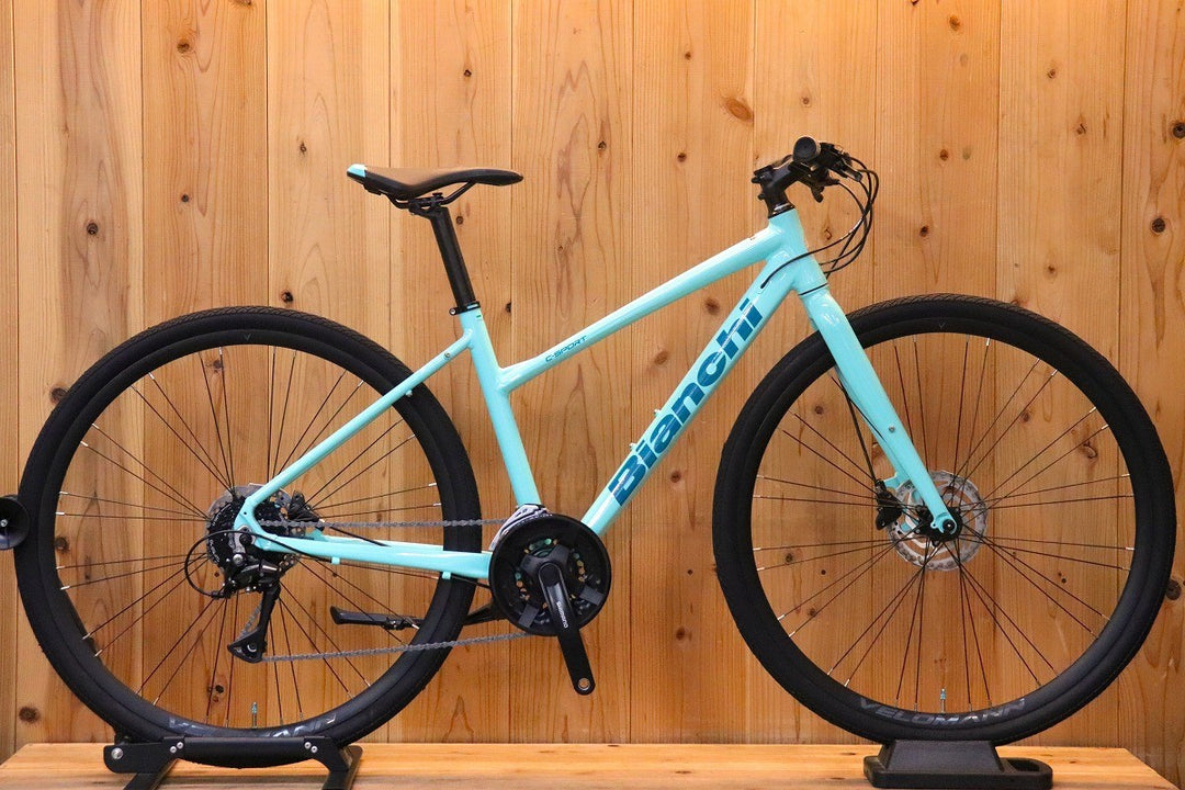ビアンキ BIANCHI C SPORT 2 DISC 2023年モデル 43サイズ シマノ アセラ MIX 8S アルミ クロスバイク 【芦屋店】