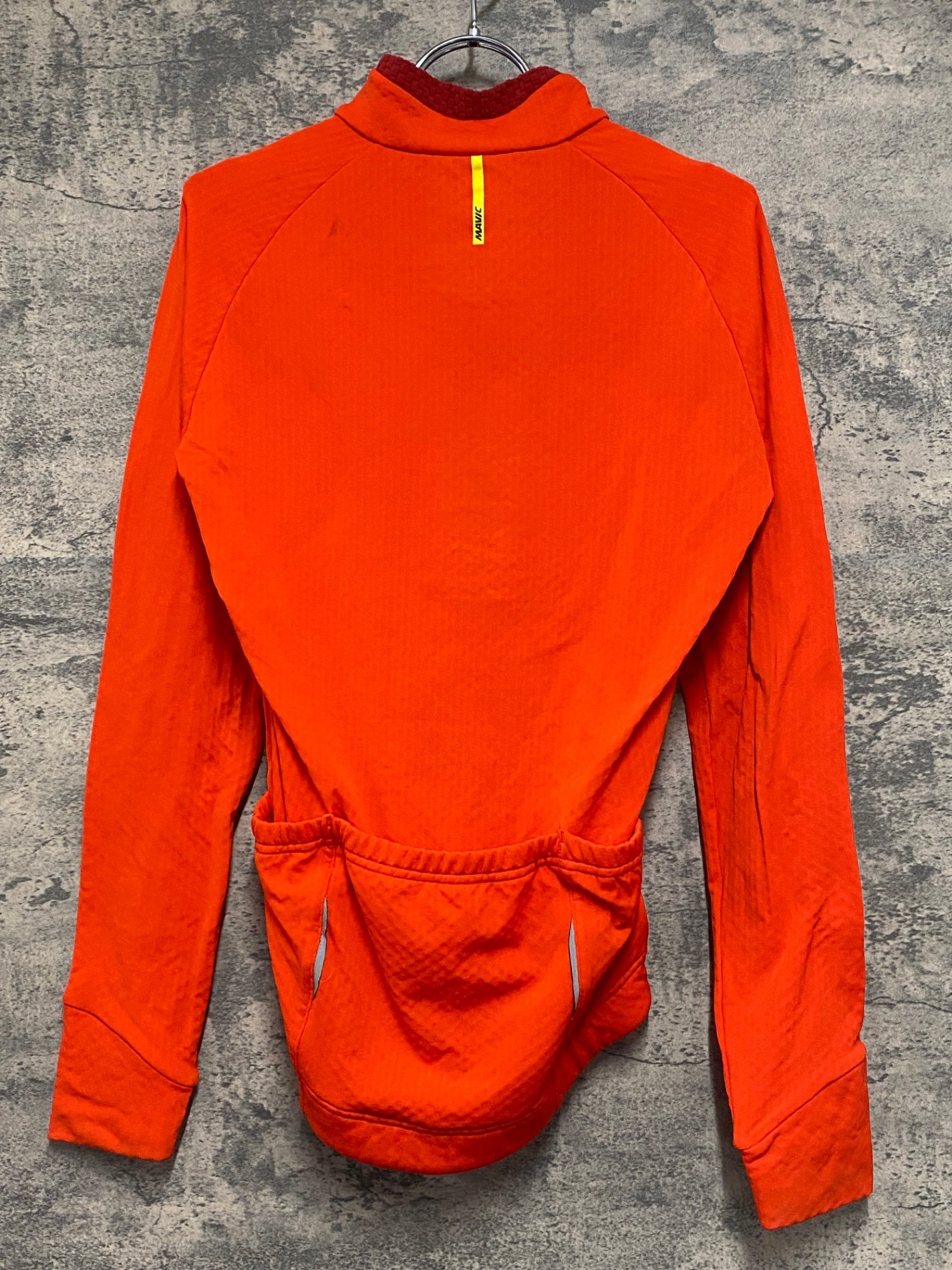 JU567 マヴィック MAVIC 長袖 サイクルジャージ オレンジ S 裏起毛