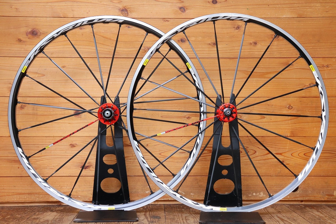 マビック MAVIC キシリウム KSYRIUM SL アルミ クリンチャー ホイールセット シマノ 11/12S ナローリム 15C 【芦屋店】