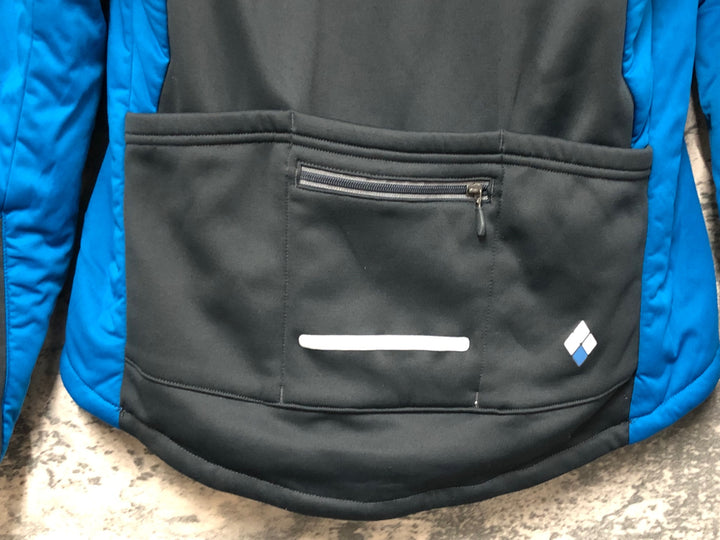 KB925 モンベル mont-bell 長袖 サイクルジャケット 青 M 裏起毛