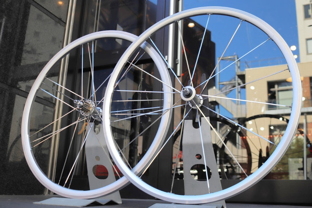 カンパニョーロ CAMPAGNOLO ゾンダ ZONDA シルバー アルミ クリンチャー ホイールセット カンパ12/11S ナローリム 15C 【東京南麻布店】