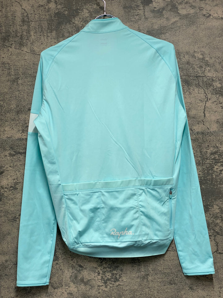 JT492 ラファ Rapha CORE LONG SLEEVE JERSEY 長袖 サイクルジャージ 水色 M