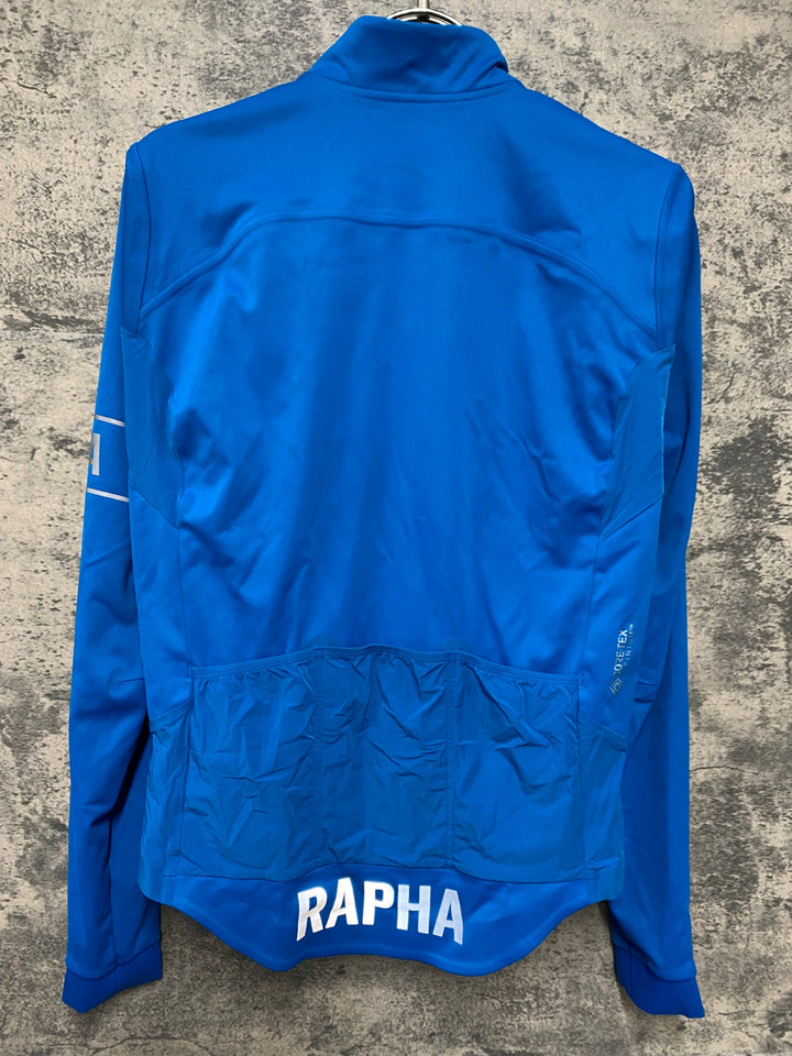 JV379 ラファ Rapha MEN'S PRO TEAM LS GORE-TEX WINDSTOPPER JERSEY 長袖 サイクルジャージ M ターコイズ GORE-TEX INFINIUM