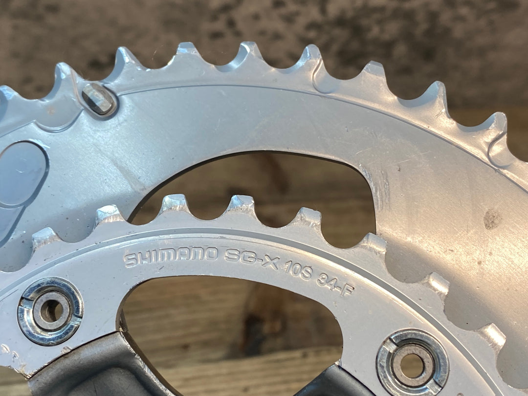 HZ023 シマノ SHIMANO ティアグラ TIAGRA FC-4600 クランクセット 50/34T 170mm ※キャップ,脱落防止ピン,ボルト欠品