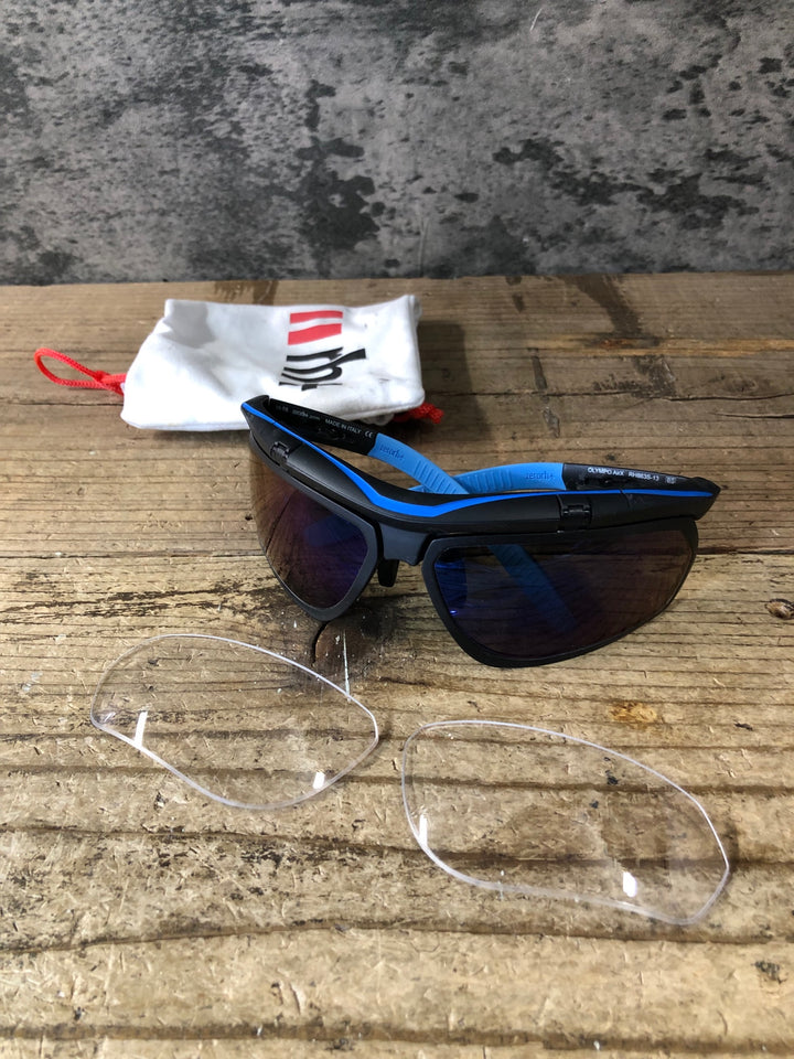 JO257 zerorh+ OLYMPO AirX サングラス アイウェア 黒 水 レンズ付属 ※レンズ傷