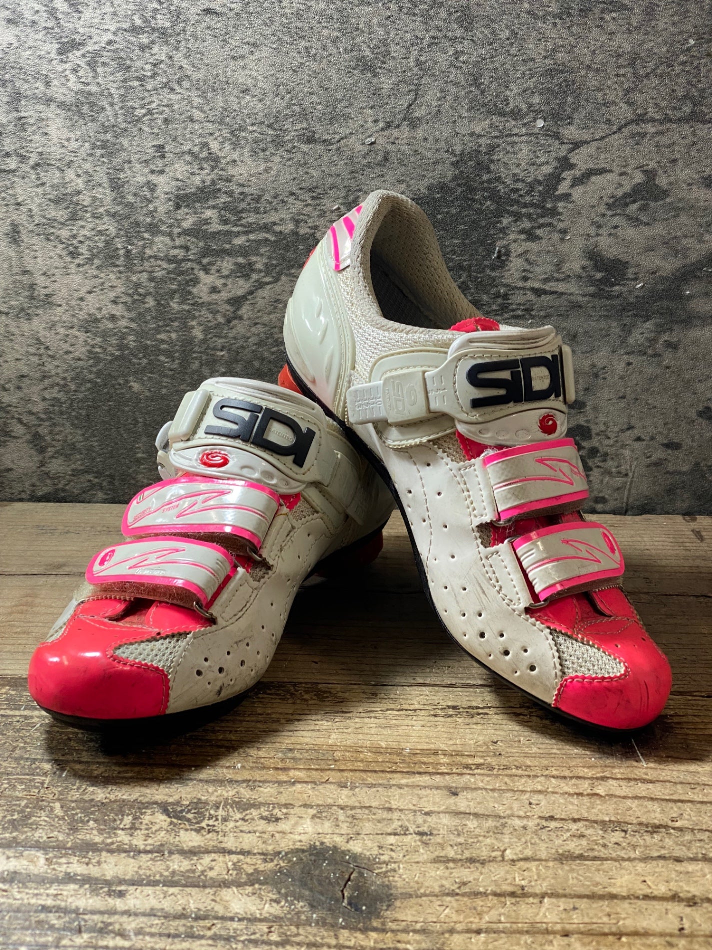 JV512 シディ SIDI GENIUS 5-FIT ビンディングシューズ 白ピンク EU38
