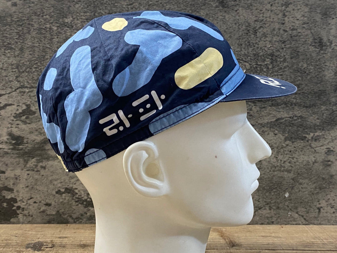 KA307 ラファ Rapha COTTON CAP サイクルキャップ 濃紺 水色 黄 ワンサイズ