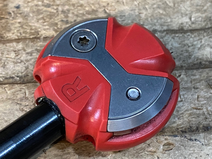 JW819 スピードプレイ SPEEDPLAY ZERO ビンディングペダル クロモリシャフト 赤 クリート付属