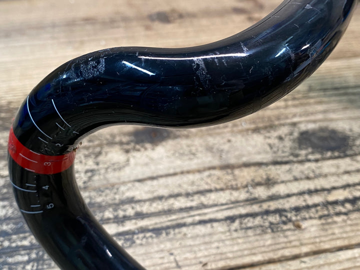JN126 ボントレガー BONTRAGER XXX カーボン ドロップハンドル ステム一体型 ブラケットC-C420mm 90mm ※クランプ痕、凹みのためジャンク