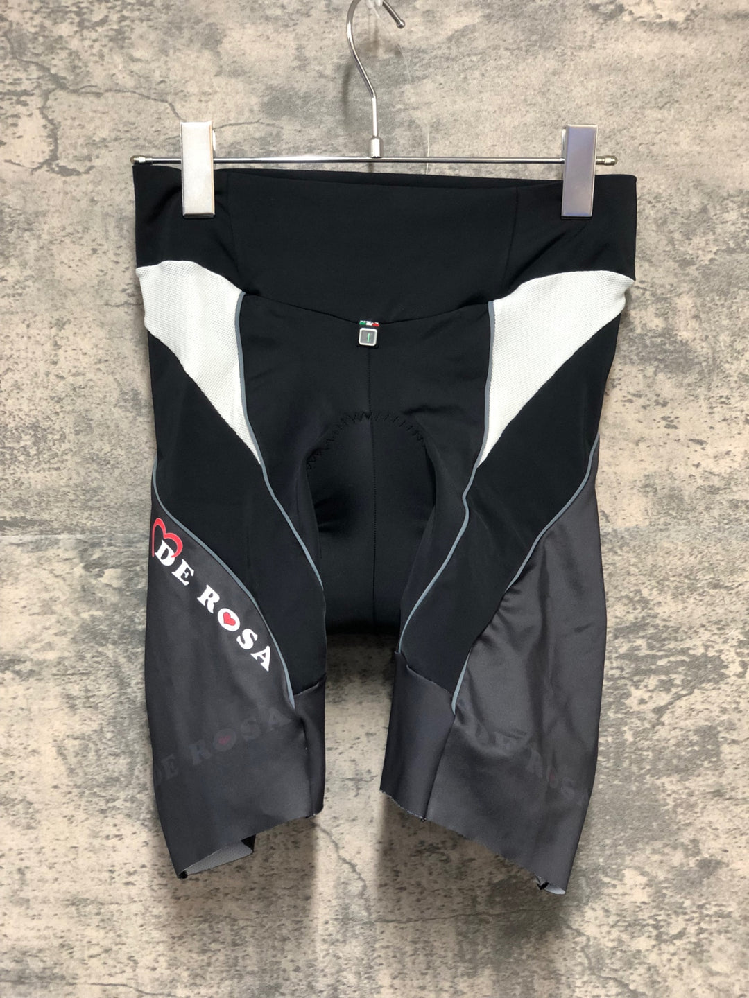 KK364 サンティーニ Santini レーサーパンツ 黒 M DE ROSA ※ほつれ